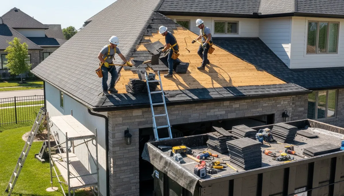 Denver, CO siding contractor installing vinyl siding on a home exterior